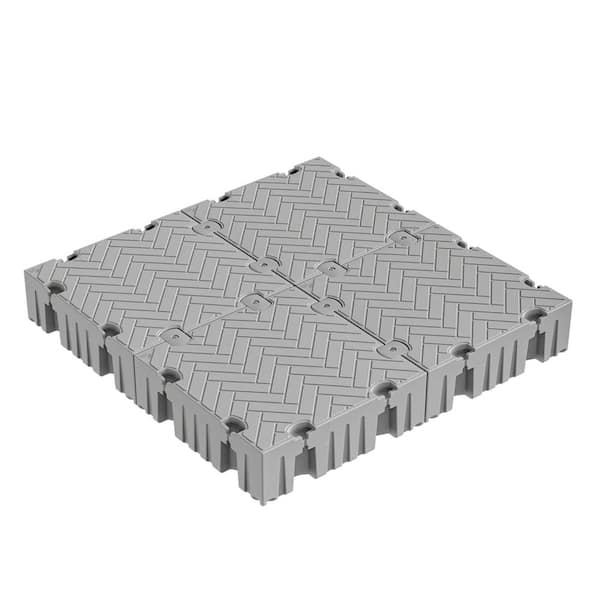 Flexx 8 ft. x 8 ft. Floating Swim Raft Package, Modular Floating Dock/Swim Platform, Floating Boat Dock for Lakes