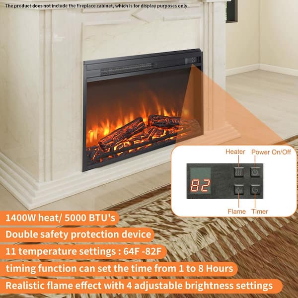 ToolCat 26 in. W x 17.5 in. H 400 sq. ft. Electric Fireplace