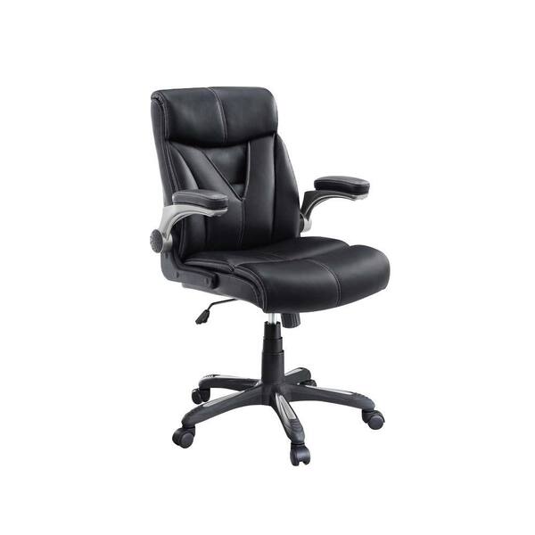 Whalen Cordilera Black Leather Managers Chair