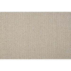 6 in. x 6 in. Loop Multi Level Carpet Sample - Sand Harbor - Color Silt/Ivory