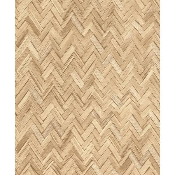 Ellery Wheat Herringbone Wallpaper