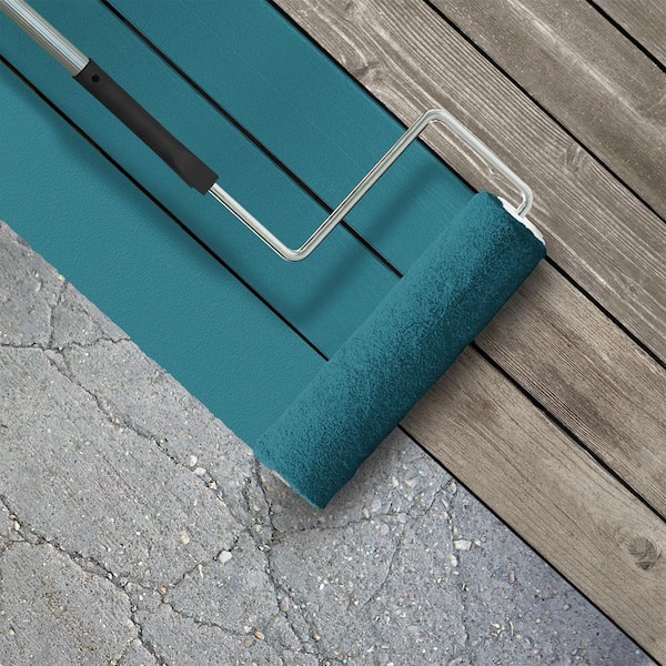 5 gal. Home Decorators Collection #HDC-CL-27 Calypso Blue Low-Lustre Enamel Int/Ext Porch and Patio Floor Paint
