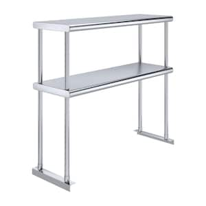 12 in. x 36 in. Stainless Steel Double OverShelf for Kitchen Utility Table : 2-Tier Overshelf