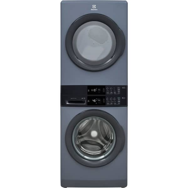 4.4 cu.ft. Washer 8 cu.ft Electric Laundry Center in Blue Denim with LuxCare Wash