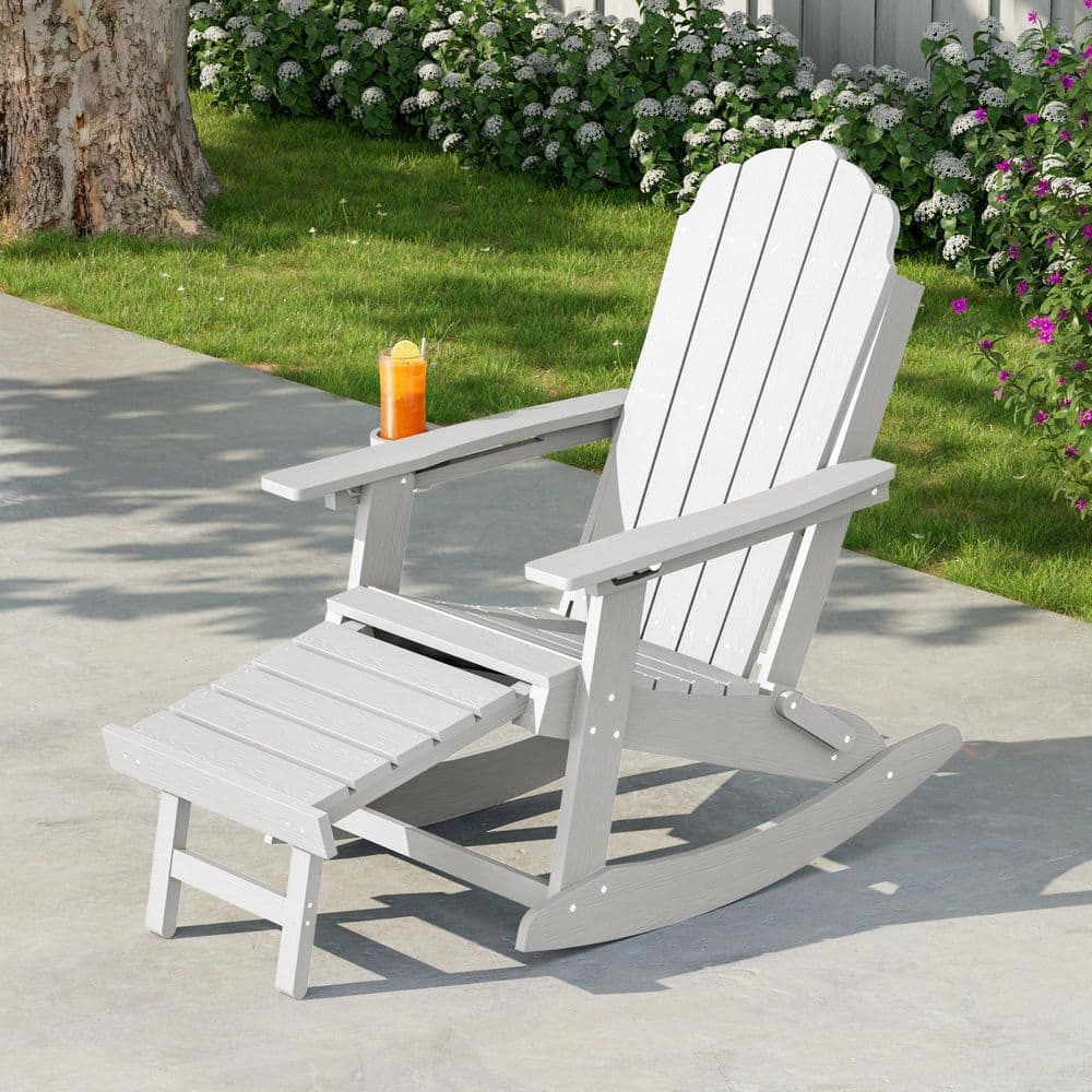 Livewood Folding Ergonomic Adirondack Chair, 3-Position Adjustable
