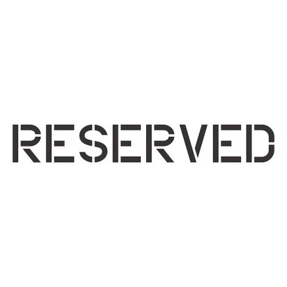 10 in. Reserved Stencil price history on PriceWatchPro