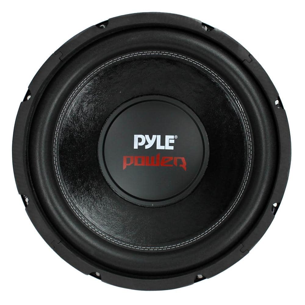 PYLE PLPW12D 12 in. 1600-Watt 4 Ohm DVC Black Car Stereo Audio Power Subwoofer Dual Coil