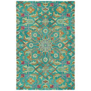 Chancellor Teal 10 ft. x 14 ft. Rectangle Area Rug