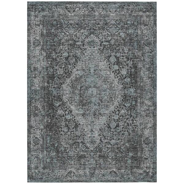 Chantille Machine Washable Indoor/Outdoor Abstract ACN3171 Gray 5 ft. x 7 ft. 6 in. Area Rug