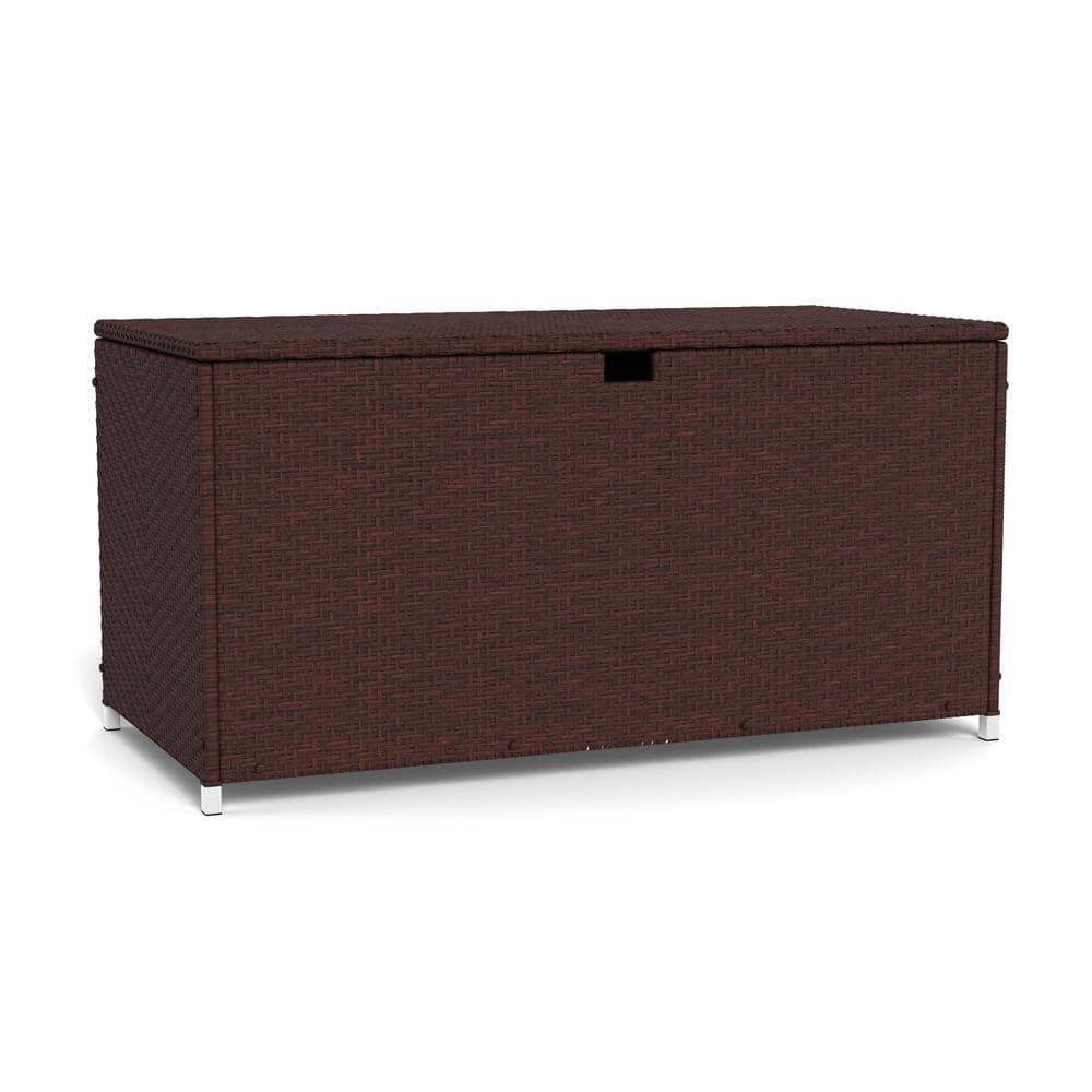 Java Resin Wicker Large Outdoor Storage Deck Box