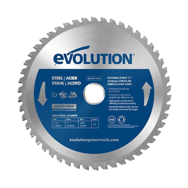 M210TCT-50CS 8-1/4 in. 50-Tooth Mild Steel Power Tool Accessory TCT Circular Saw Blade