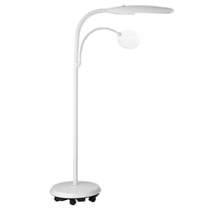 44 in. White Easy-Twist Floor Lamp