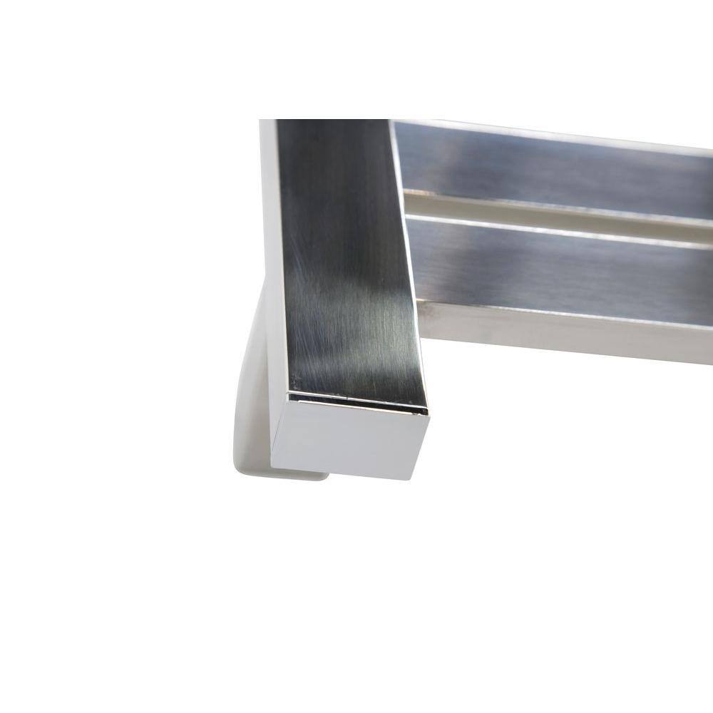 Polished Chrome 6-Bar Stainless Steel Wall Mounted Towel Warmer