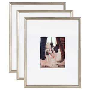 Americanflat 16x20 Rustic Picture Frame in White with Textured Wood and Plexiglass - Horizontal and Vertical Formats for Wall