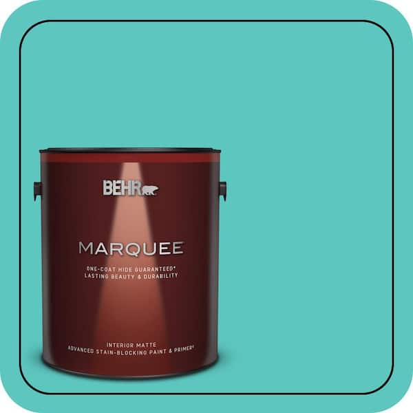BEHR MARQUEE 1 gal. #490B-4 Sea Life Matte Interior Paint & Primer