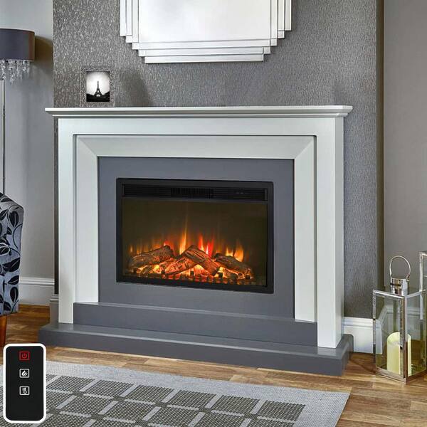 Lokatse Home 30 In Convertible Electric Fireplace In Black Fd19456 The Home Depot