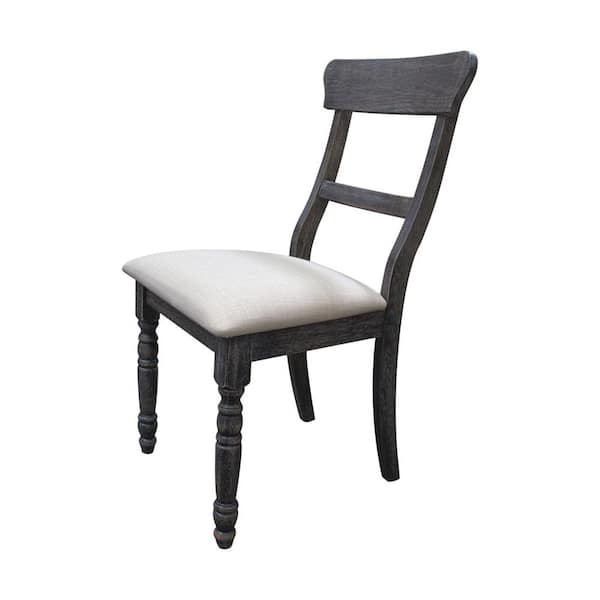 Best Master Furniture Selena Weathered Grey Side Chairs (Set of 2)
