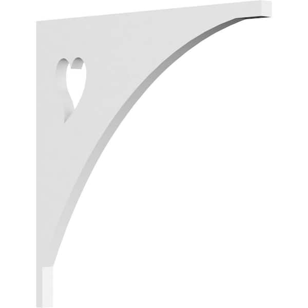 Ekena Millwork 5/8 in. W x 12 in. H x 12 in. D PVC Winston Bracket