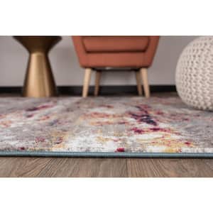 Moderns Shades Abstract Multi 2 ft. x 7 ft. Runner Rug