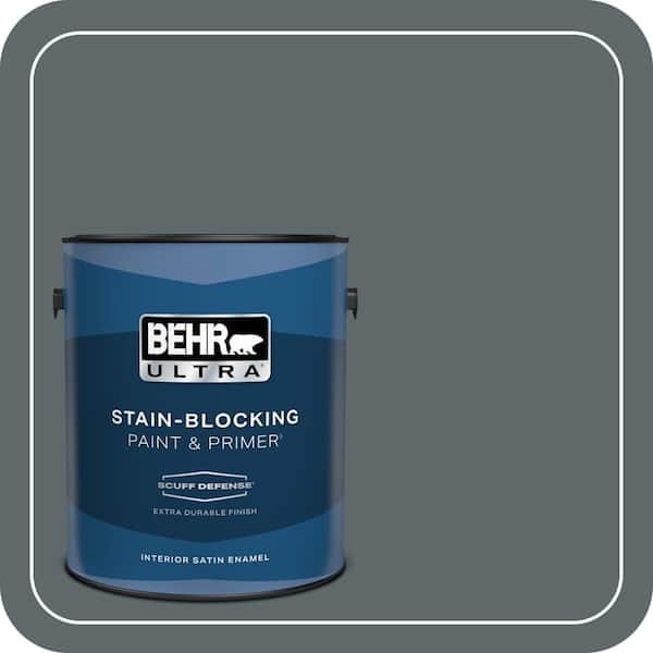 BEHR ULTRA 1 gal. #730F-6 Amphibian Extra Durable Satin Enamel Interior Paint & Primer