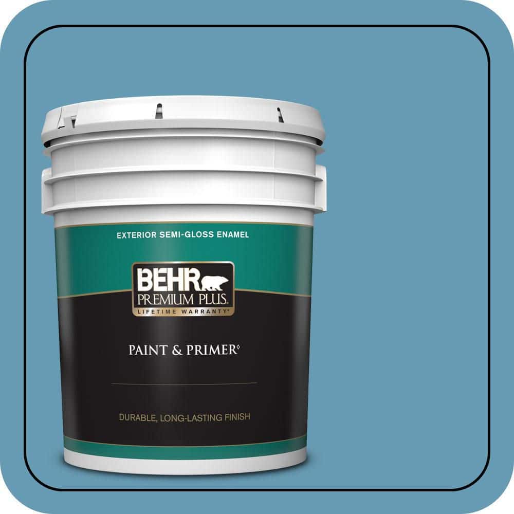 5 gal. #S490-4 Yacht Blue Semi-Gloss Enamel Exterior Paint & Primer price history on PriceWatchPro