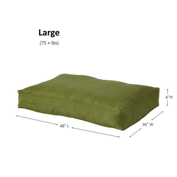 Happy Hounds Casey Large Rectangle Indoor/Outdoor Navy Dog Bed DB160L-NAVY  - The Home Depot