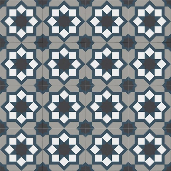 Monbleu Vanoje 8 in. x 8 in. Patterned Look Matte Porcelain Floor and Wall Tile (6.46 sq. ft. / Case)