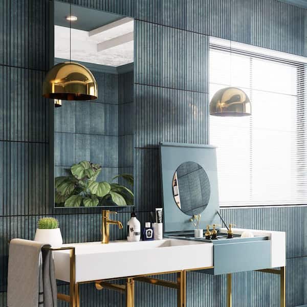 Capri Strata Indigo 7 in. x 14 in. Porcelain Floor and Wall Tile (11.2 sq. ft. /Case)