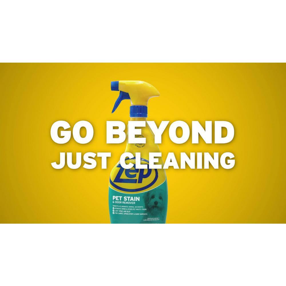 Zep 32 oz Clear Pet Stain and Odor Remover Spray