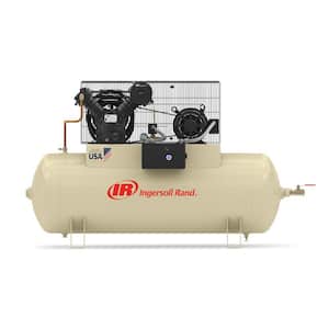 Type 30 Reciprocating 120 Gal. 10 HP Electric 200-Volt 3 Phase Horizontal Air Compressor
