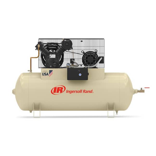 Ingersoll Rand Type 30 Reciprocating 120 Gal. 10 HP Electric 200-Volt 3 Phase Horizontal Air Compressor