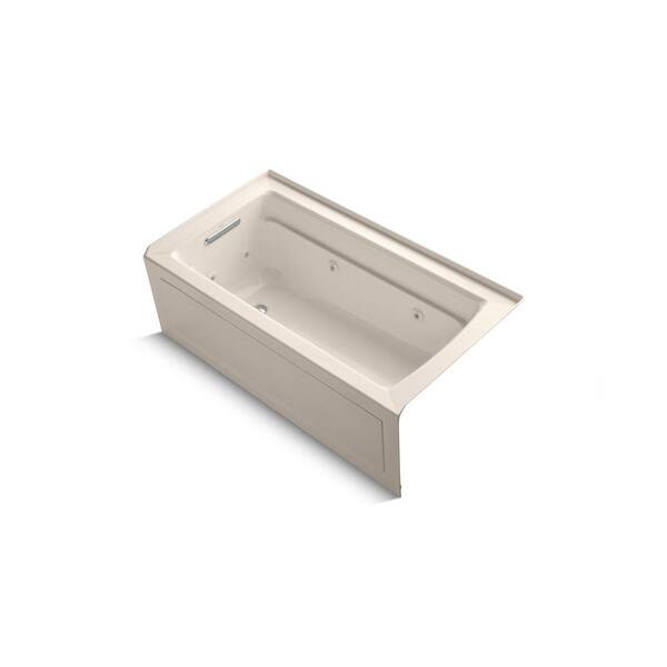 KOHLER Archer 5 ft. Whirlpool Tub in Innocent Blush-DISCONTINUED