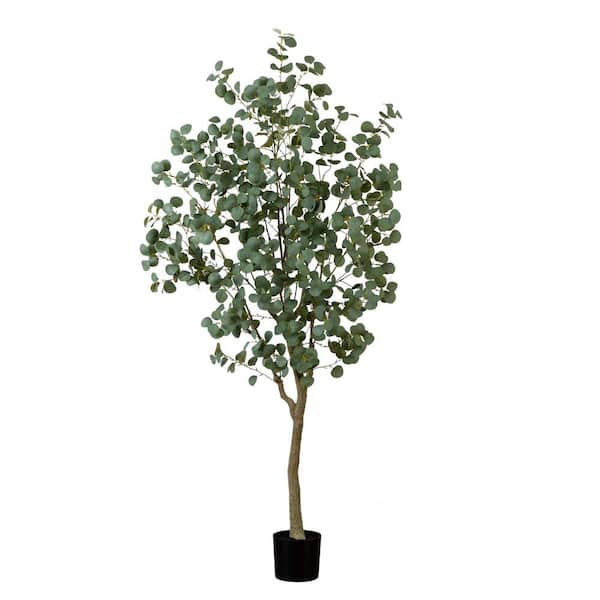 Nearly Natural 7 ft. Artificial Greco Eucalyptus Tree T4649 - The Home ...