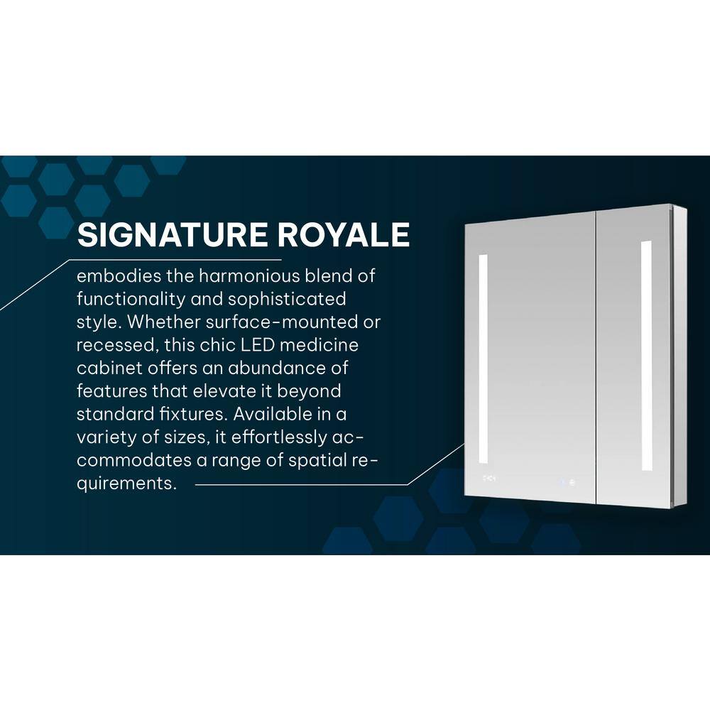 Signature Royale 48" x 30" LED Aluminum Medicine Cabinet