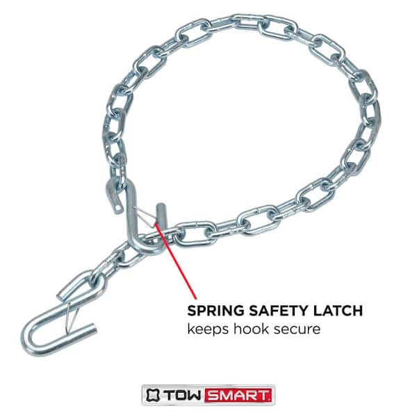 40 in. Towing Safety Chains with S Hooks - 5,000 lb. Capacity