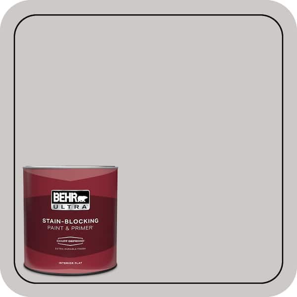 BEHR ULTRA 1 qt. #PPU26-09 Graycloth Extra Durable Flat Interior Paint & Primer