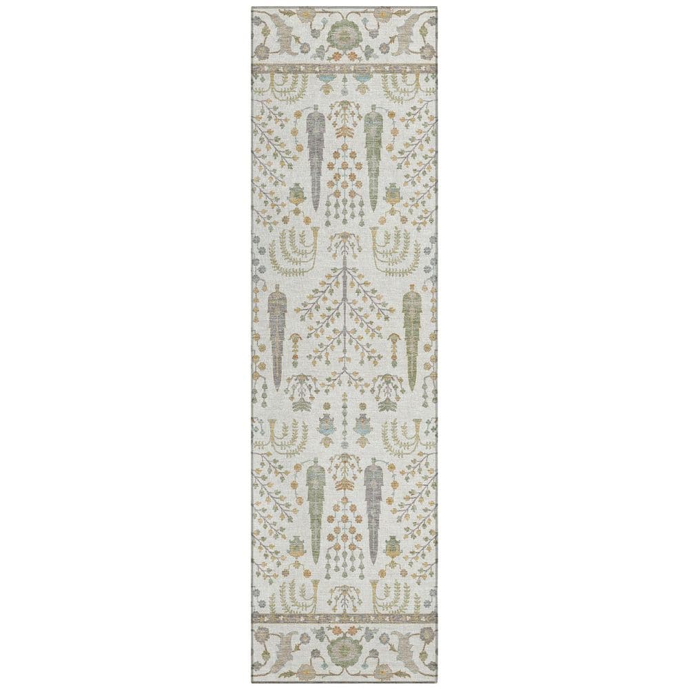 Chantille Machine Washable Indoor/Outdoor Abstract ACN2819 Ivory 2 ft. x 7 ft. Runner Rug price history on PriceWatchPro