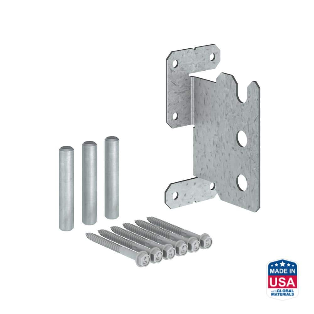 Simpson Strong-Tie 12-Gauge ZMAX Galvanized Concealed Joist Tie with (3)  Short Pins CJT3ZS - The Home Depot