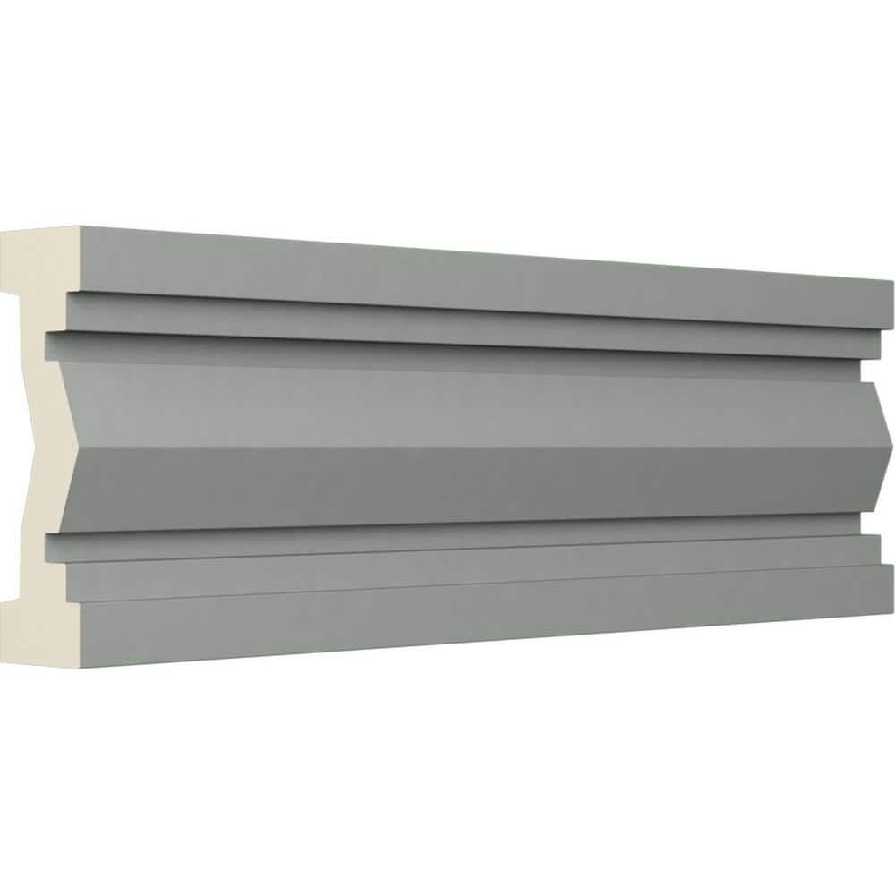 Gray Urethane Geometric Chair Rail Moulding Sample
