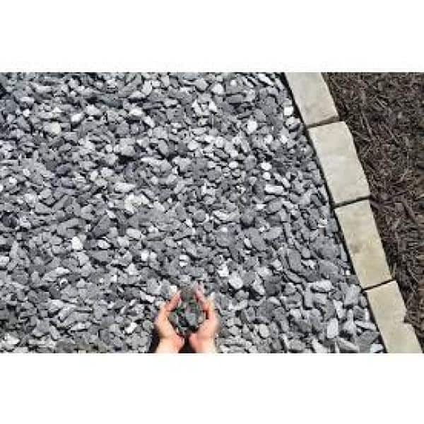 GREY SLATE CHIPS BULK : Select Stone