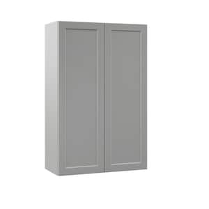 Designer Series Melvern Assembled 27x42x12 in. Wall Kitchen Cabinet in Heron Gray