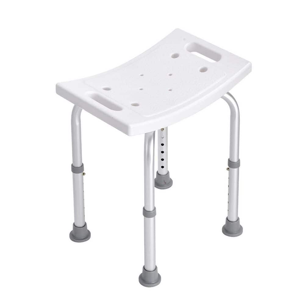 Adjustable Height Shower Chair with Built-in Handles-Non-Slip Bath Stool for Elderly Disabled Handicap tory price history on PriceWatchPro