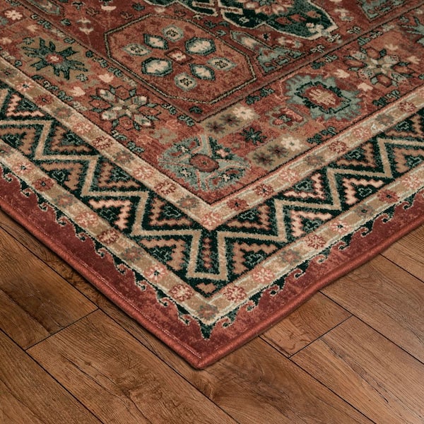 Couristan Old World Classics Kashkai Burgundy 8 ft. x 11 ft. Area
