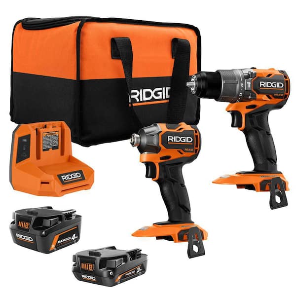 18V NUKE SubCompact Brushless Cordless 2-Tool Combo Kit with 4Ah MAX Output Battery, 2Ah MAX Output Battery, and Charger