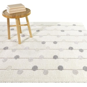 Stryer Cream 5 ft. x 7 ft. Striped Area Rug