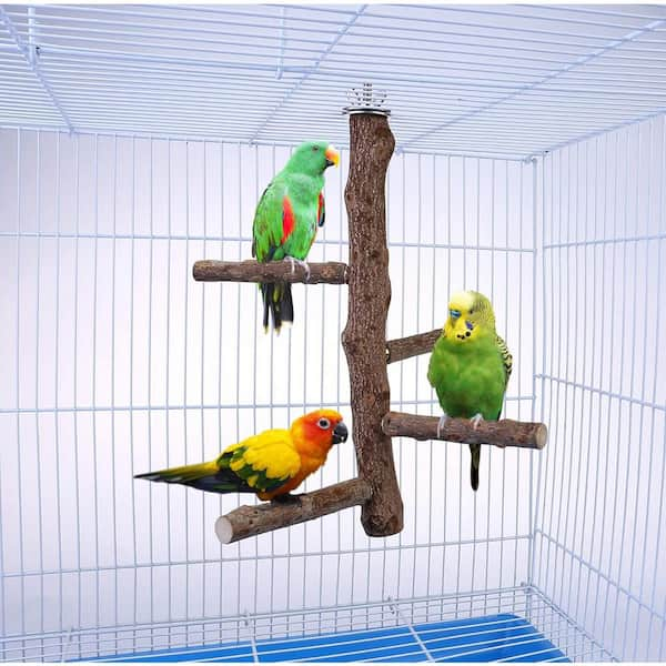 Bird Cage Branch Perch Accessories Bird Perch Stand Toy PUGGPD The Home Depot