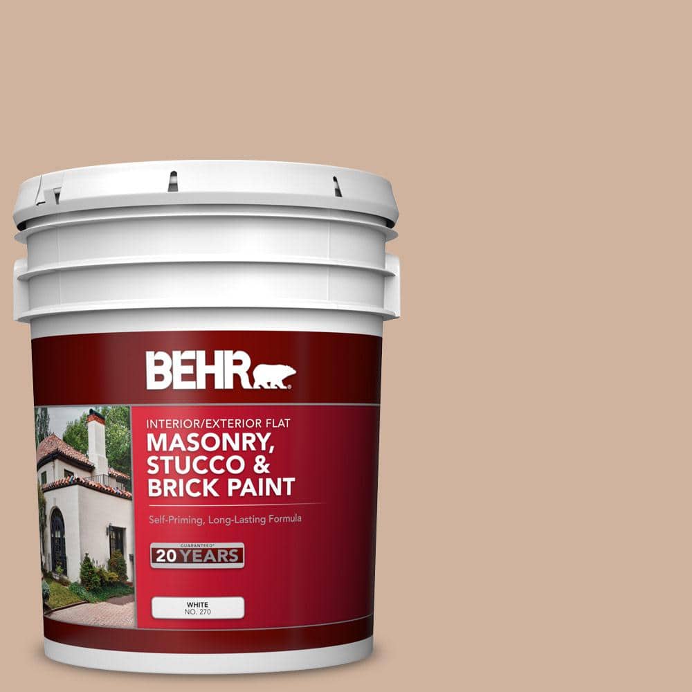 5 gal. #BNC-01 Bauhaus Buff Flat Interior/Exterior Masonry, Stucco and Bric