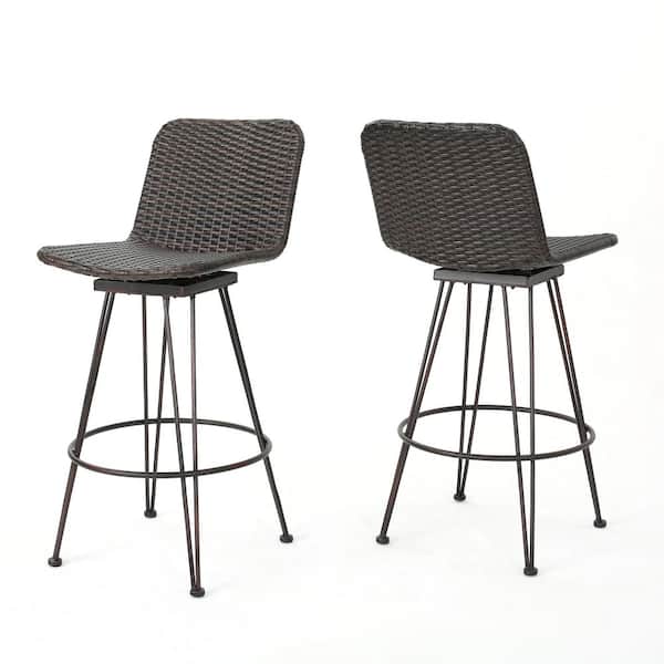 Plastic Outdoor Bar Stool 2 Pack, White Wicker Outdoor Bar Stools Canada