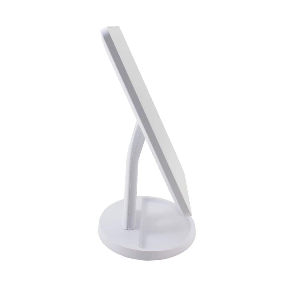 Elegant Reflective Countertop Vanity Mirror with LED Lighting