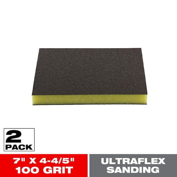 DIABLO 5 in. x 3 in. x 1 in. 100-Grit Large Flat Sanding Sponges